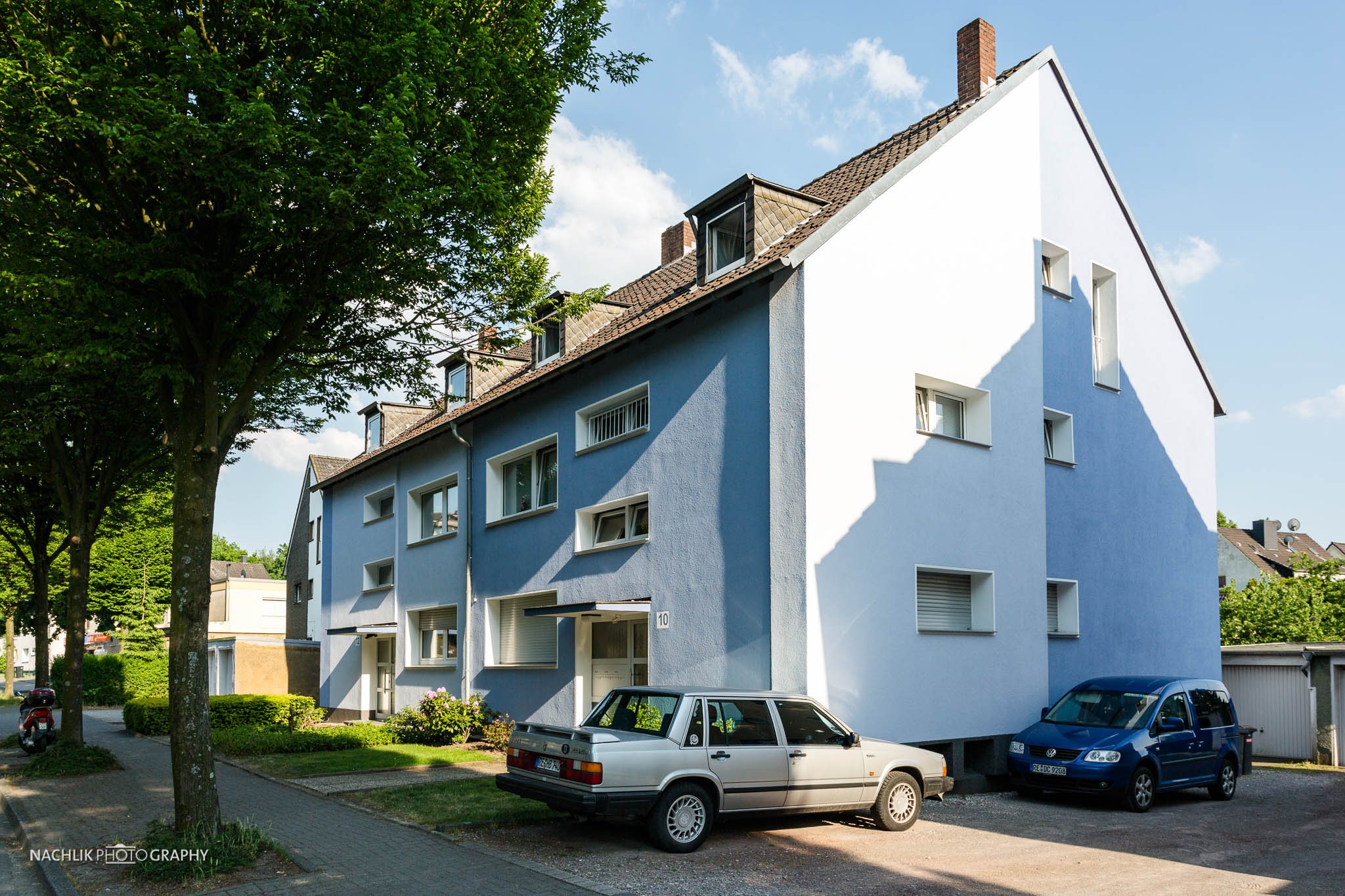 Fassadensanierung an der Martin-Luther-Straße, Referenzobjekt von Malerbetrieb Bury